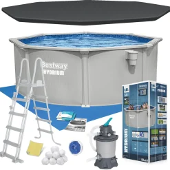 Basen stelażowy Hydrium 366x122 Bestway całoroczny 56574 zestaw