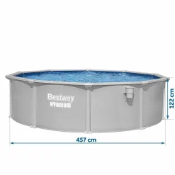 Basen stelażowy Hydrium 457x122 Bestway całoroczny 56384 zestaw