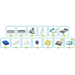 Basen stelażowy Hydrium 457x122 Bestway całoroczny 56384 zestaw