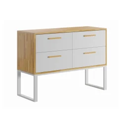 Biała komoda z szufladami. Szer. 110cm