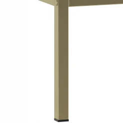 Biała ryflowana szafka z umywalką 80 cm ASPEN-08-BM złoty stelaż