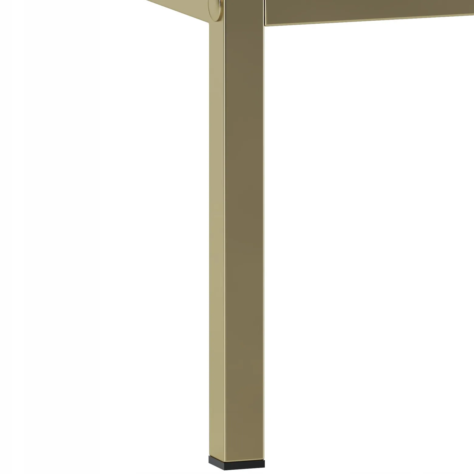Biała ryflowana szafka z umywalką 80 cm ASPEN-08-BM złoty stelaż