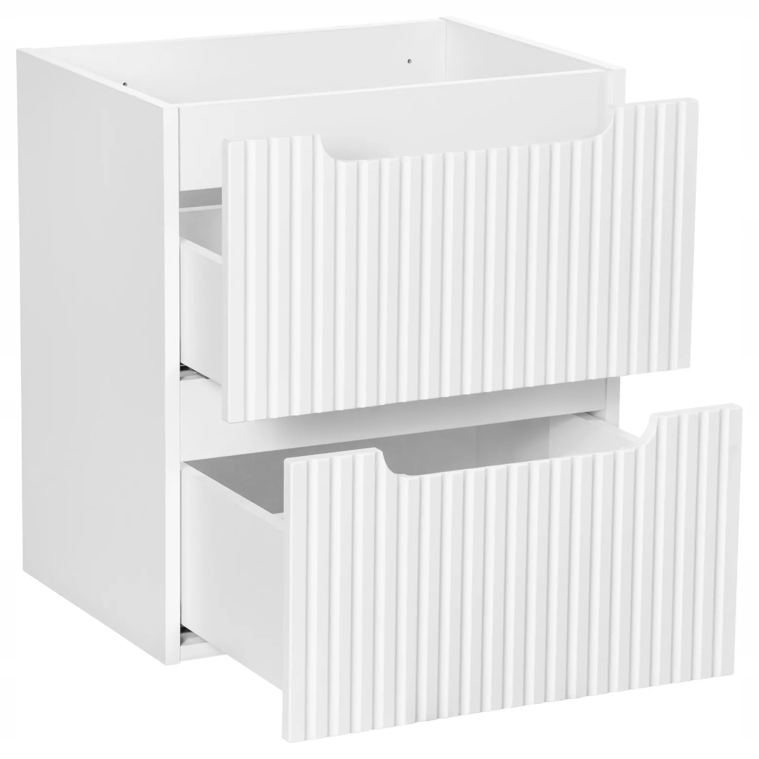 BIAŁA szafka łazienkowa z blatem 50 cm NOVA WHITE 82-50 z szufladami