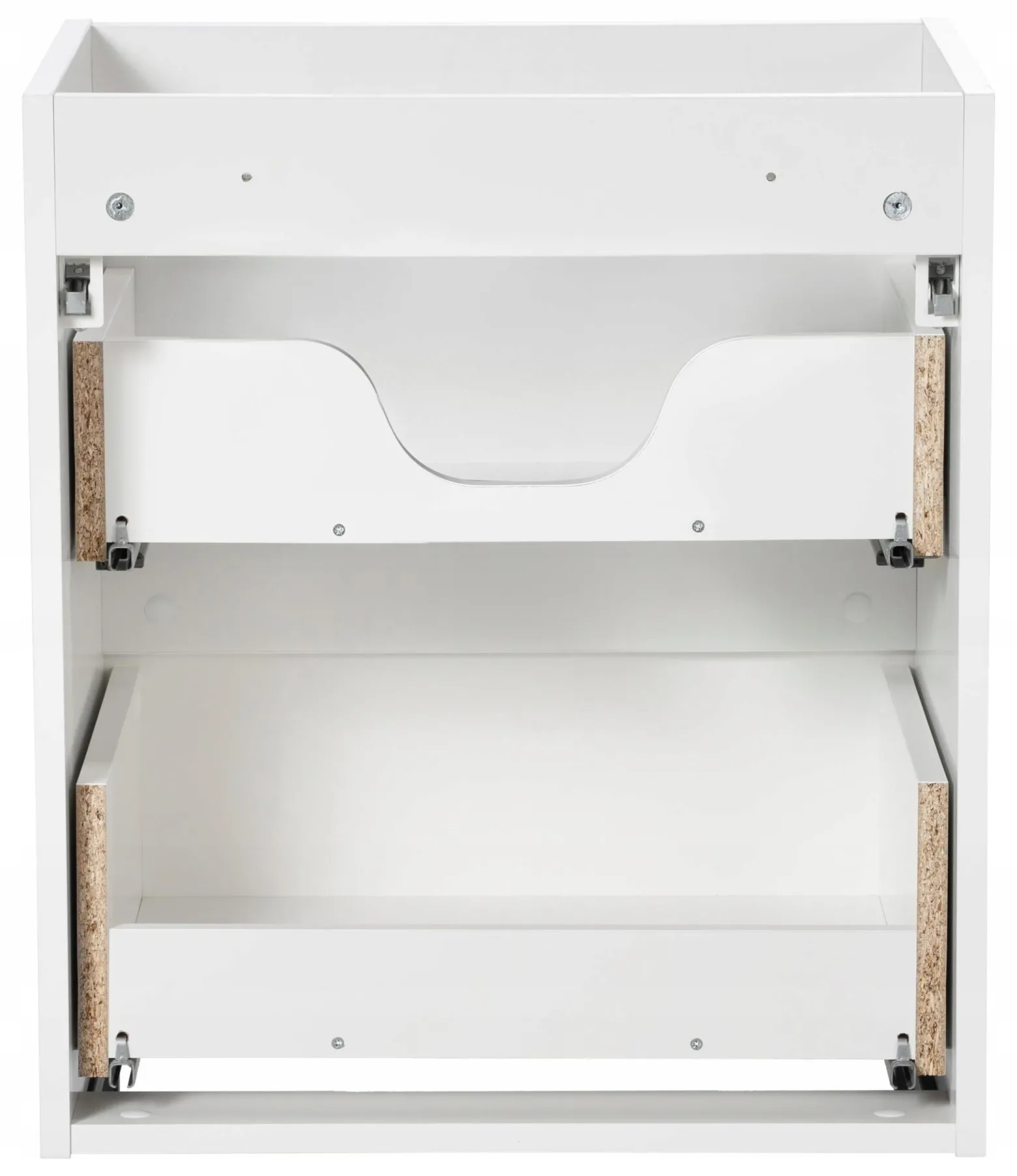 BIAŁA szafka łazienkowa z blatem 50 cm NOVA WHITE 82-50 z szufladami