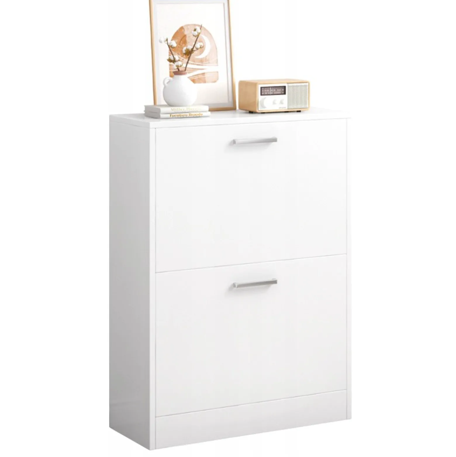 Biała szafka na obuwie loft nowoczesna 60 cm