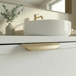 Biała Szafka pod Umywalkę z Blatem 120cm Fronty Ramka Roma