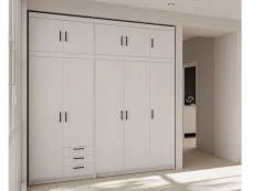 Biała Wysoka Duża Szafa Garderoba 223cm Nadstawki h 245cm lp