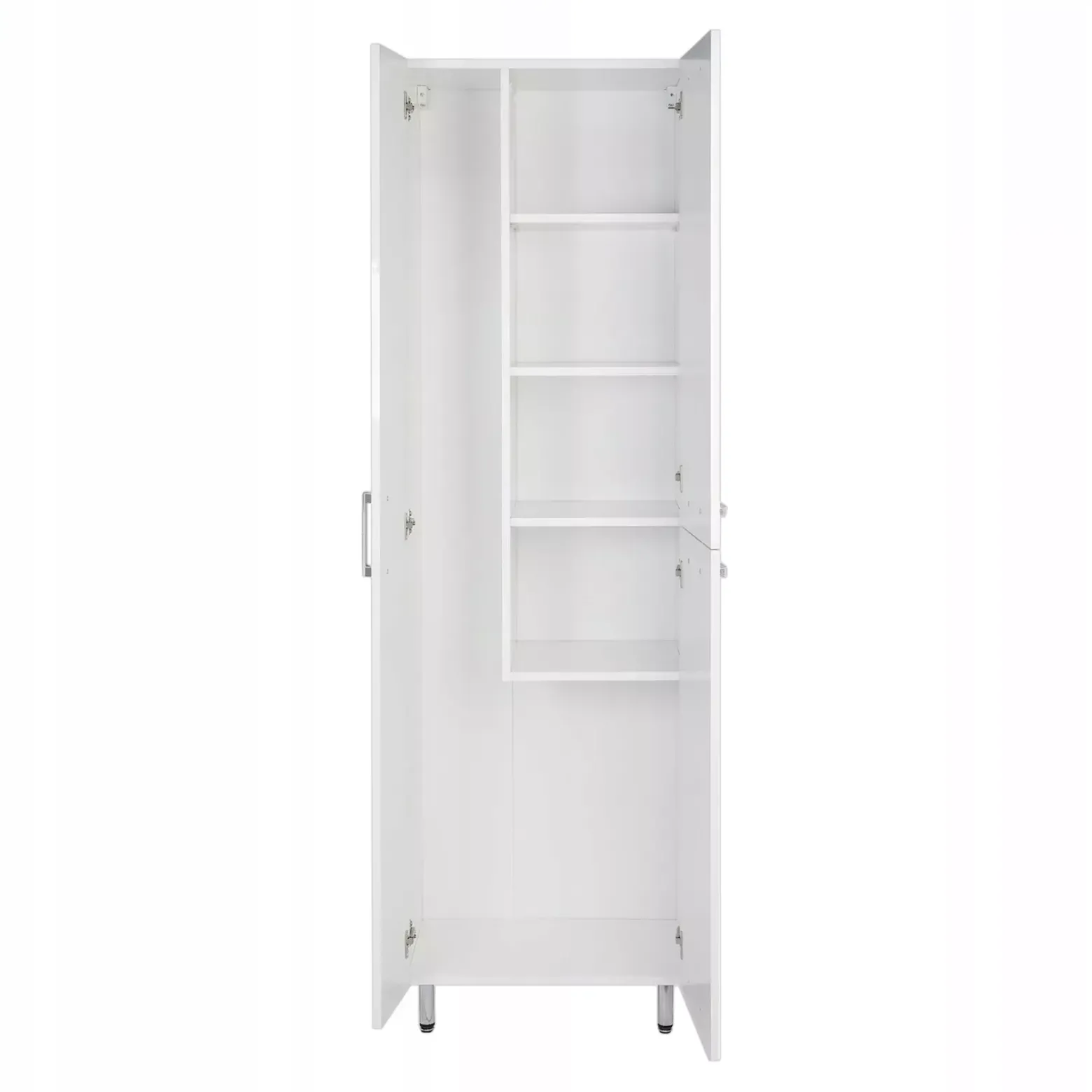 Biały Słupek Łazienkowy na mop 55x180 Front Połysk Szafka