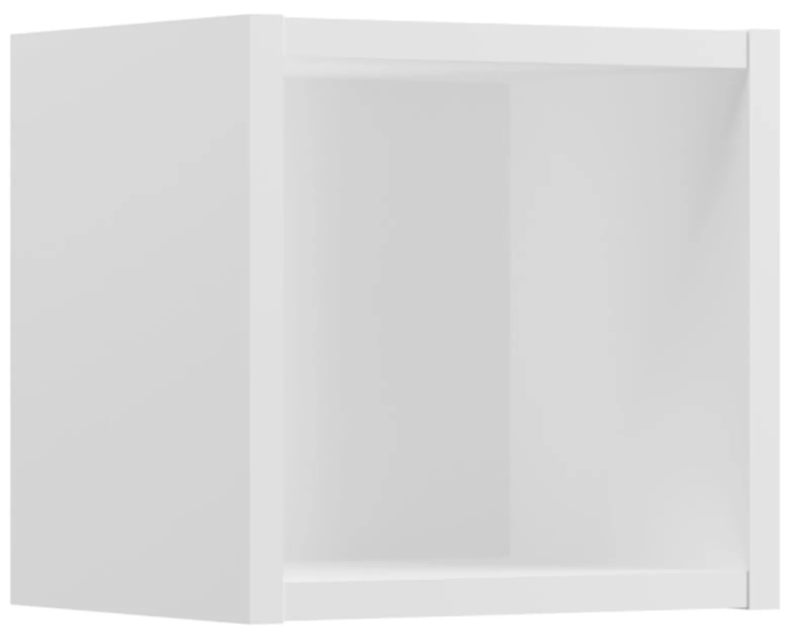 BIAŁY regał łazienkowy górny 27 cm Qubik NOVA WHITE 83-27-Q