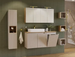 BIAŁY regał łazienkowy górny 27 cm Qubik NOVA WHITE 83-27-Q