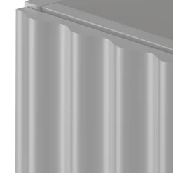 Biały Zestaw Łazienkowy 120cm Szafka z Umywalką Słupek Ryflowane Fronty