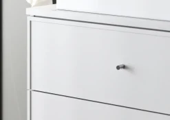 Biały Zestaw do Łazienki 60cm Szafka z Blatem Umywalka Słupek Marco