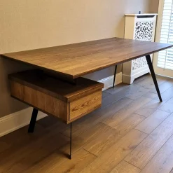 Biurko designerskie dębowe z jedną szufladą VITA 4