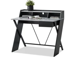 Biurko dla ucznia gracza asgard czarne-beton styl loft