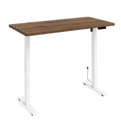 Biurko elektryczne BIMOTION 1S 140x70x3,2 cm Regulacja 73-120 biały/orzech