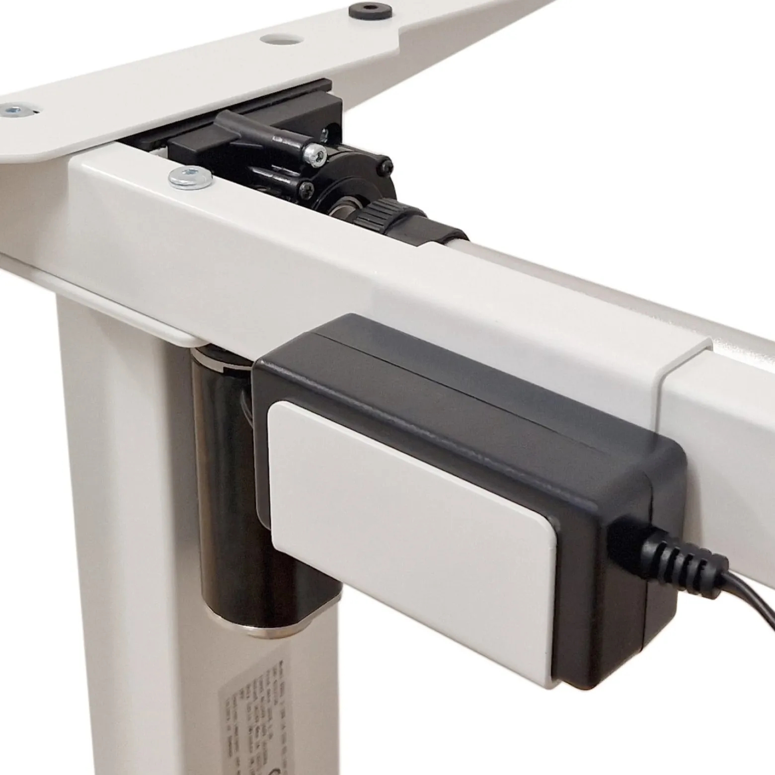 Biurko elektryczne BIMOTION 1S 140x70x3,2 cm Regulacja 73-120 biały/orzech