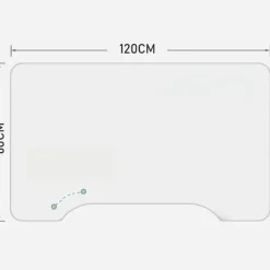 Biurko gamingowe dla gracza komputerowe białe nowoczesne loft 120 cm