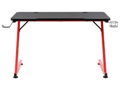 Biurko gamingowe Graz 120 cm czarno-czerwone