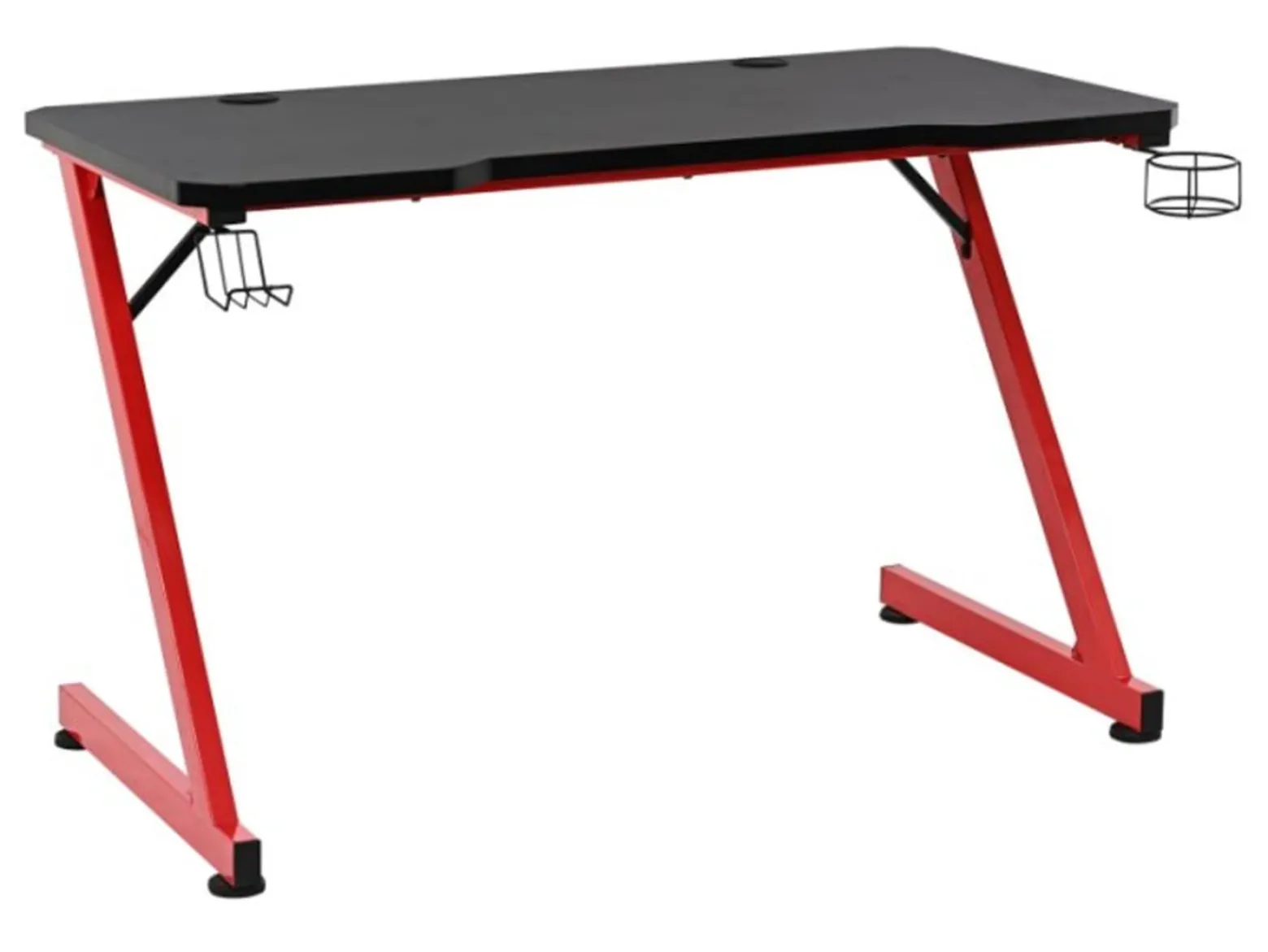 Biurko gamingowe Graz 120 cm czarno-czerwone