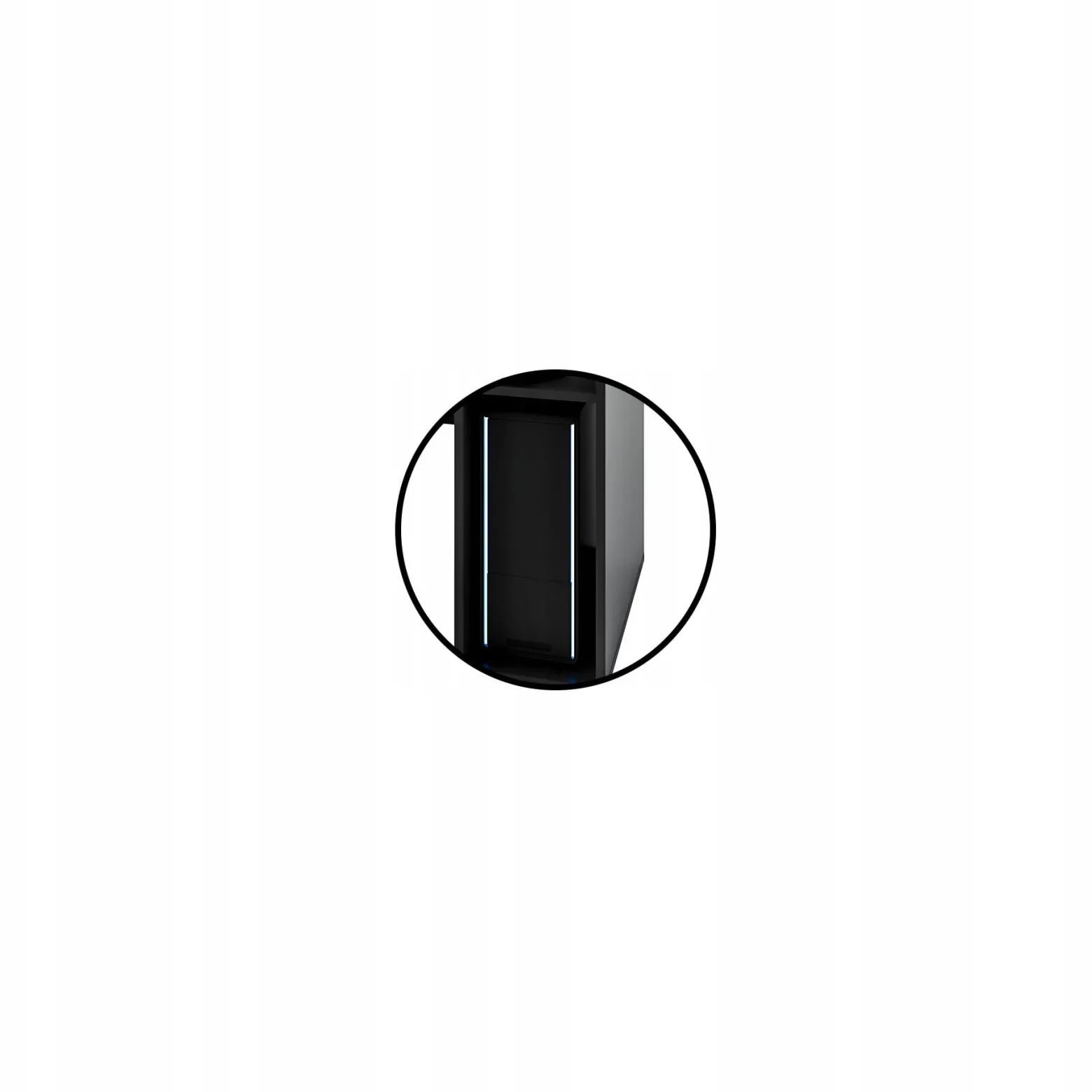 Biurko Gamingowe Komputerowe Enigma Xl Led Czarne