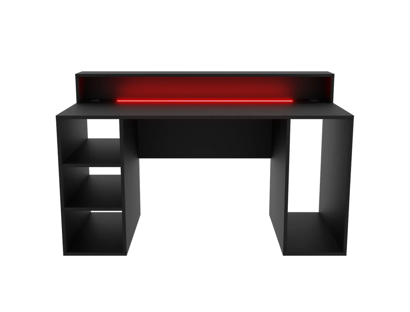Biurko Gamingowe Komputerowe Enigma Xl Led Czarne