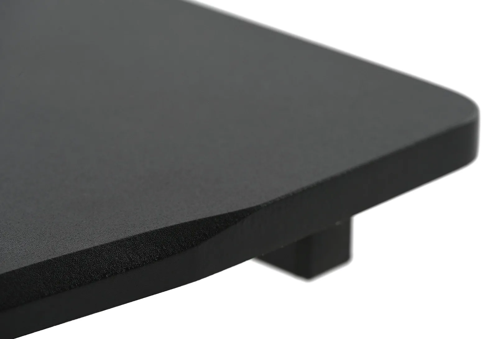 Biurko Gamingowe 115x74x76cm Mdf Stelaż Metalowy Czarny