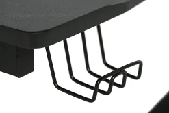 Biurko Gamingowe 115x74x76cm Mdf Stelaż Metalowy Czarny