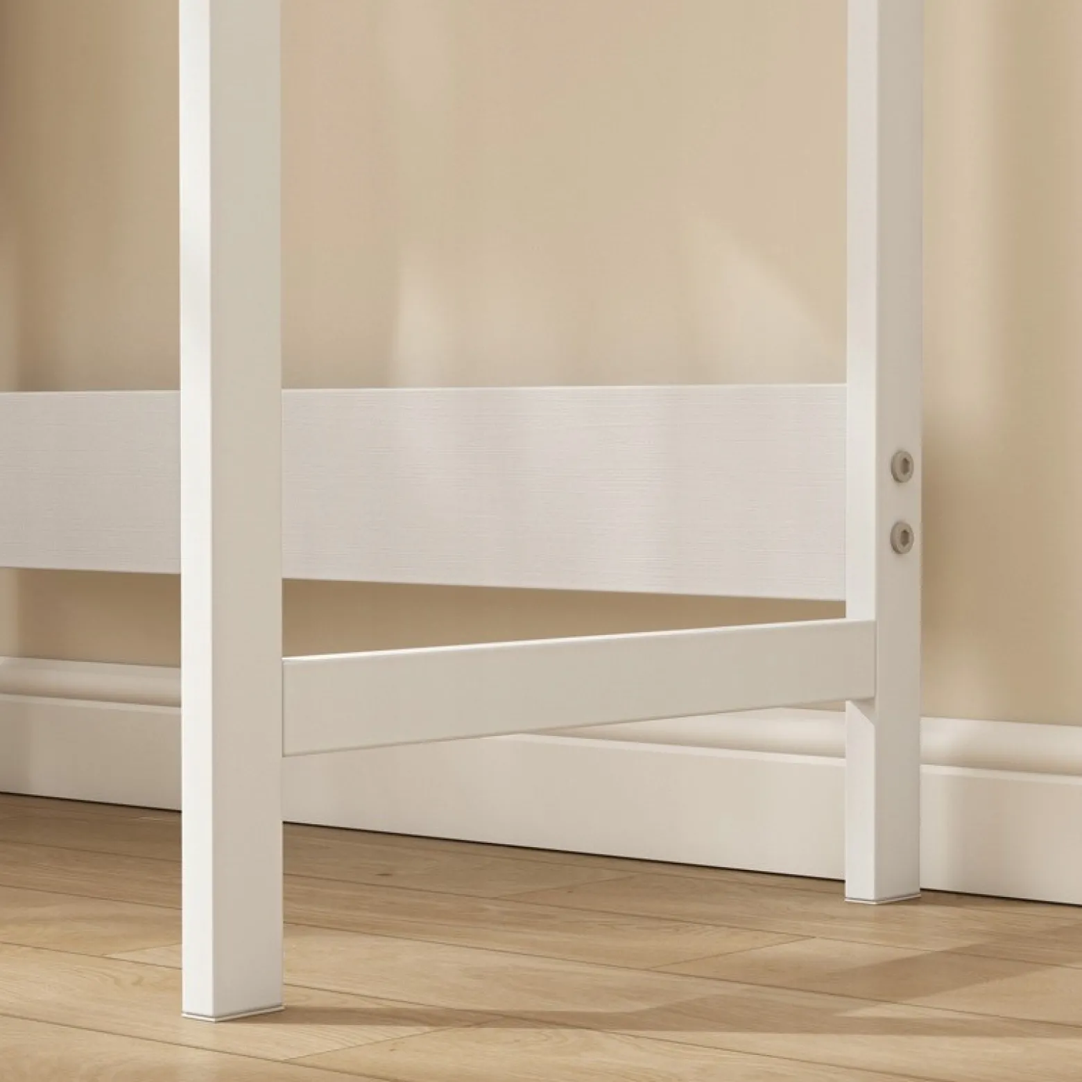 Biurko komputerowe białe dla dzieci stolik z szuflada nowoczesne loft 60cm