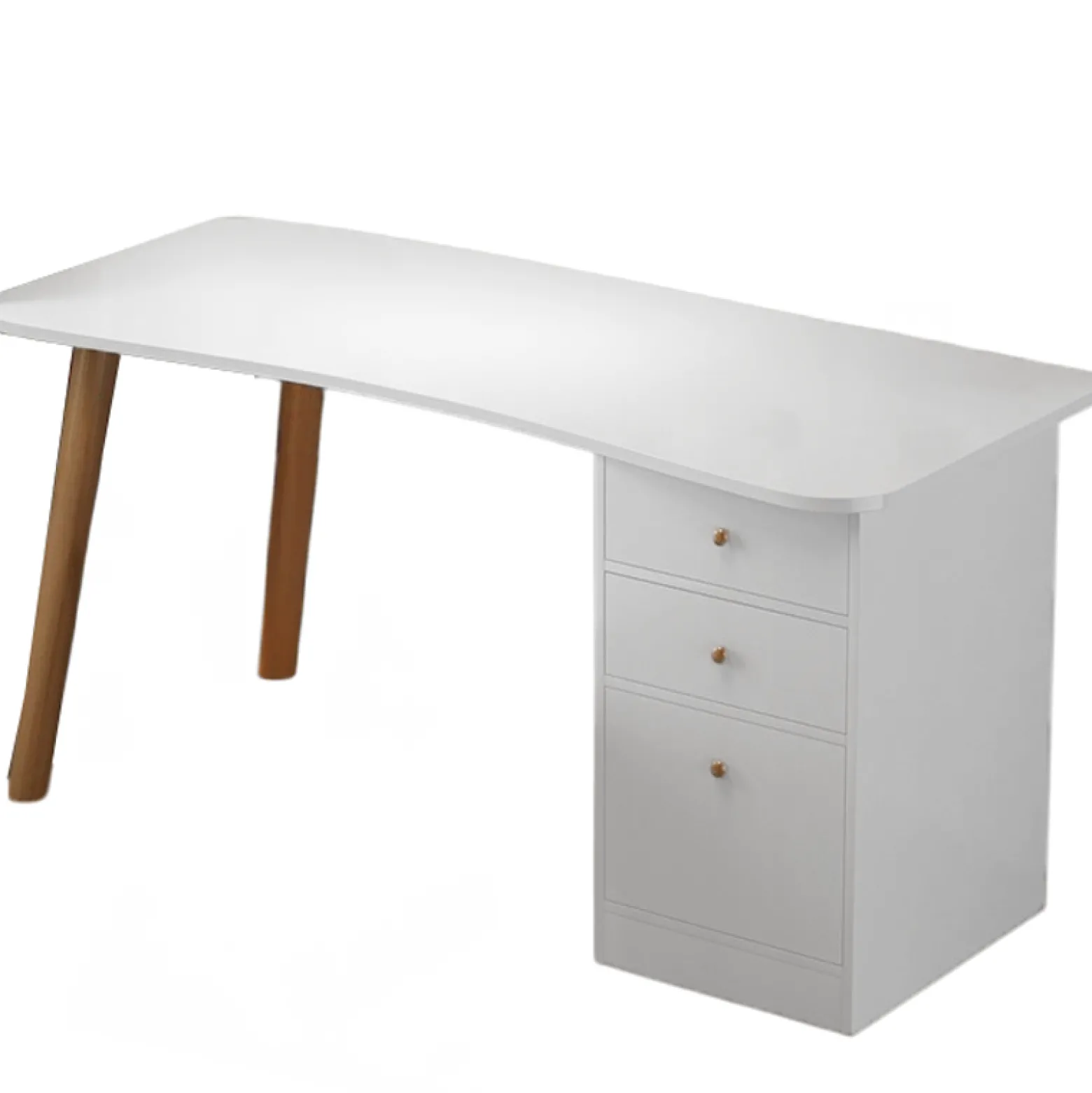 Biurko komputerowe z szufladami skandynawskie 100/73/50 cm
