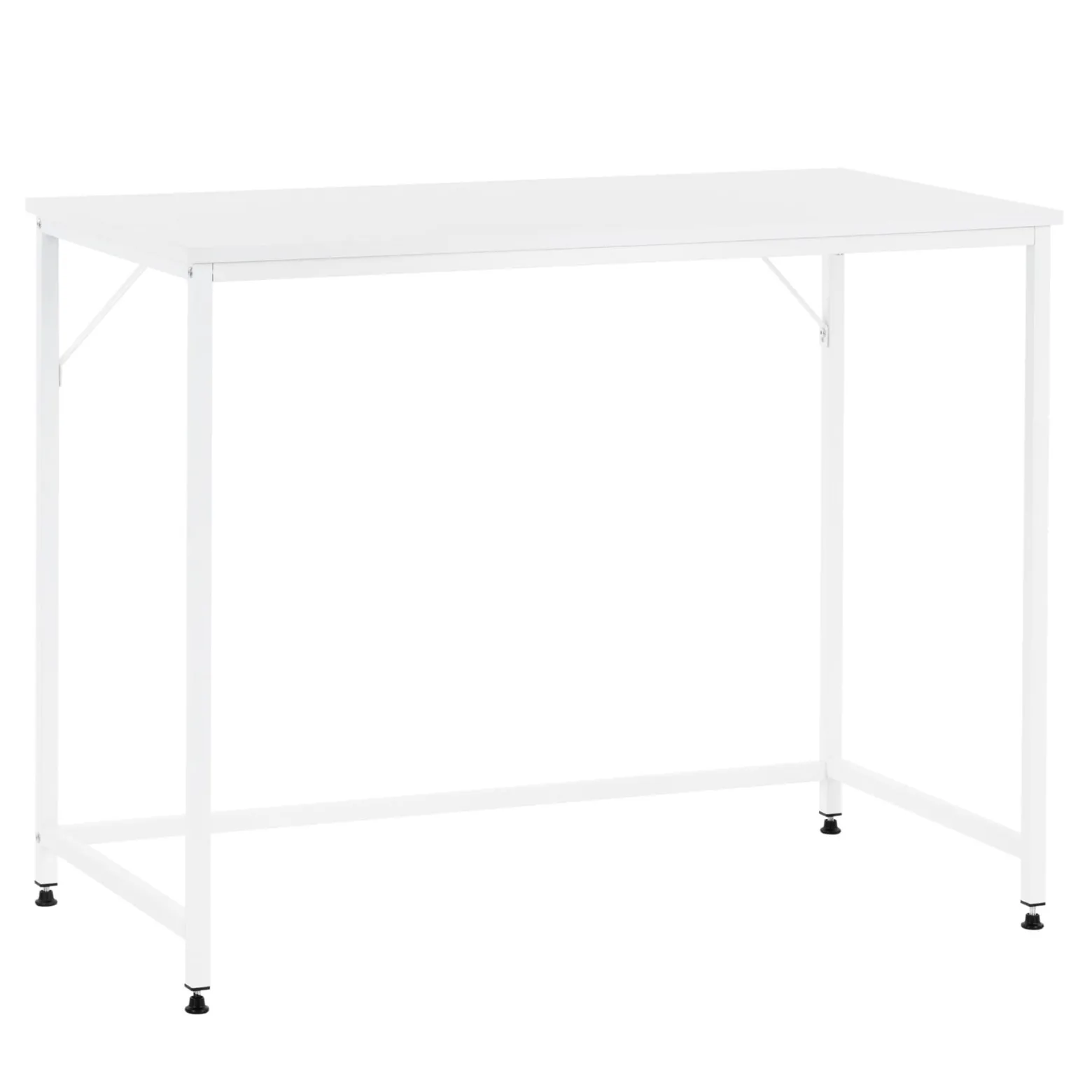 Biurko loft 100x50x76 cm industrialne, stolik komputerowy nowoczesny biały