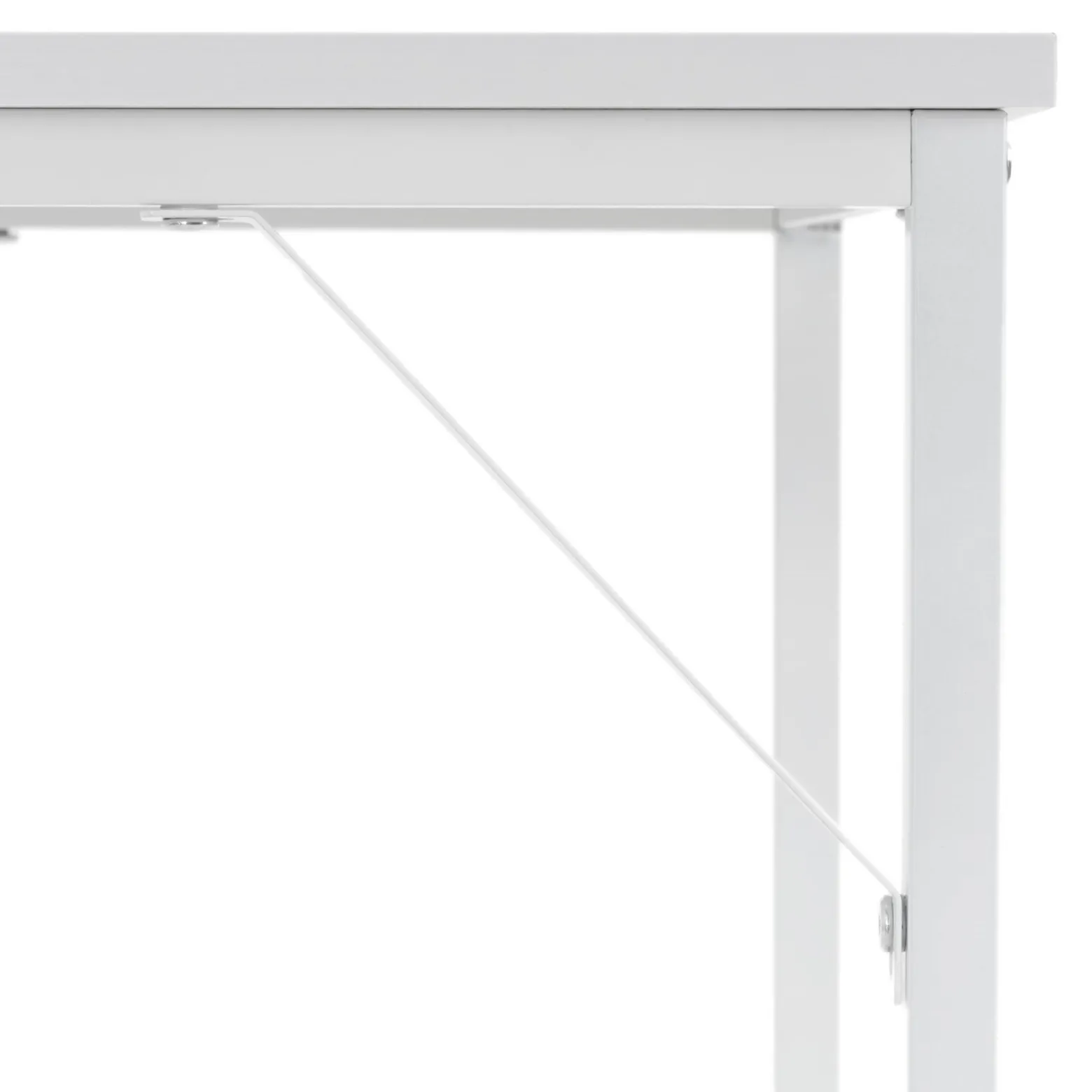 Biurko loft 100x50x76 cm industrialne, stolik komputerowy nowoczesny biały