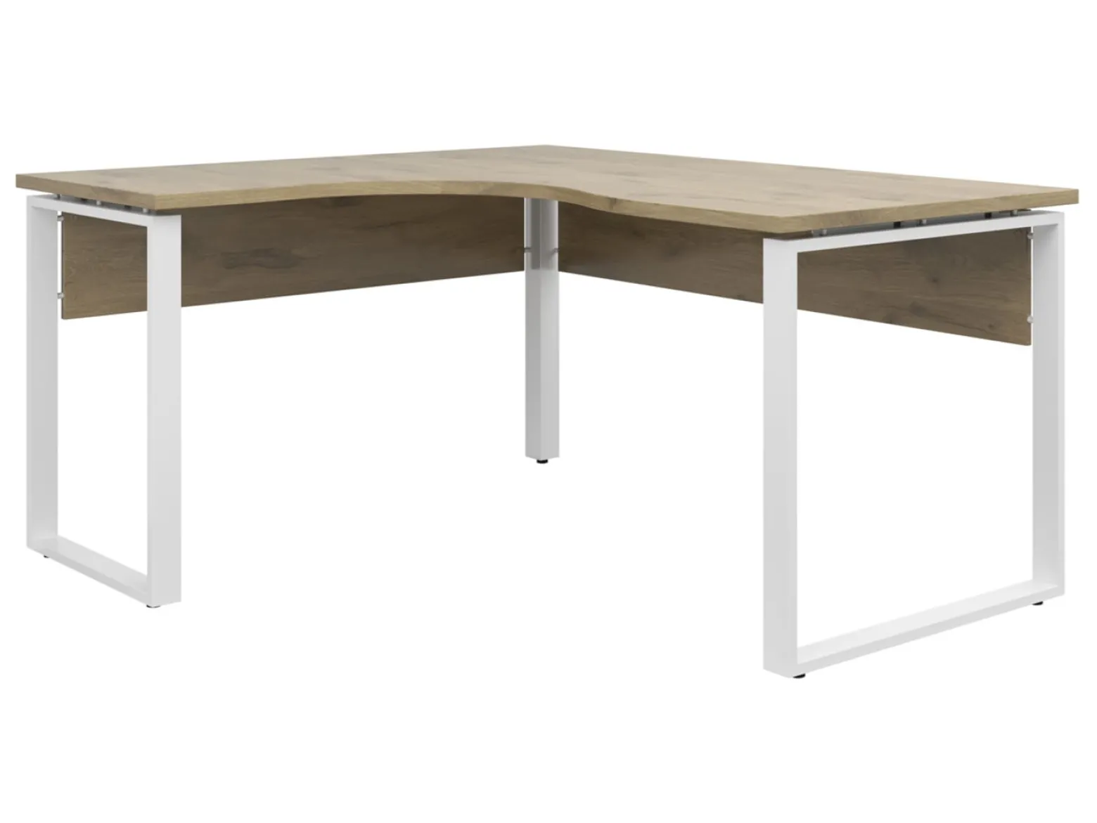 Biurko narożne Connect 160x140 cm lewe dąb viking