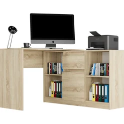 Biurko narożne komoda zestaw 120 cm FRAMIRE N-14 sonoma