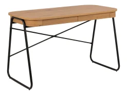 Biurko RAVEN Oak 120 cm loftowe z szufladami