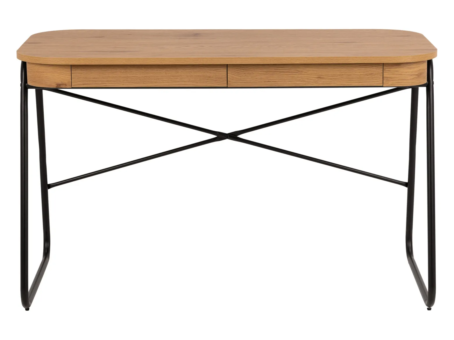 Biurko RAVEN Oak 120 cm loftowe z szufladami