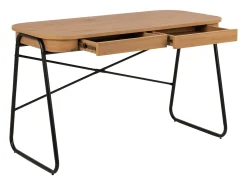 Biurko RAVEN Oak 120 cm loftowe z szufladami