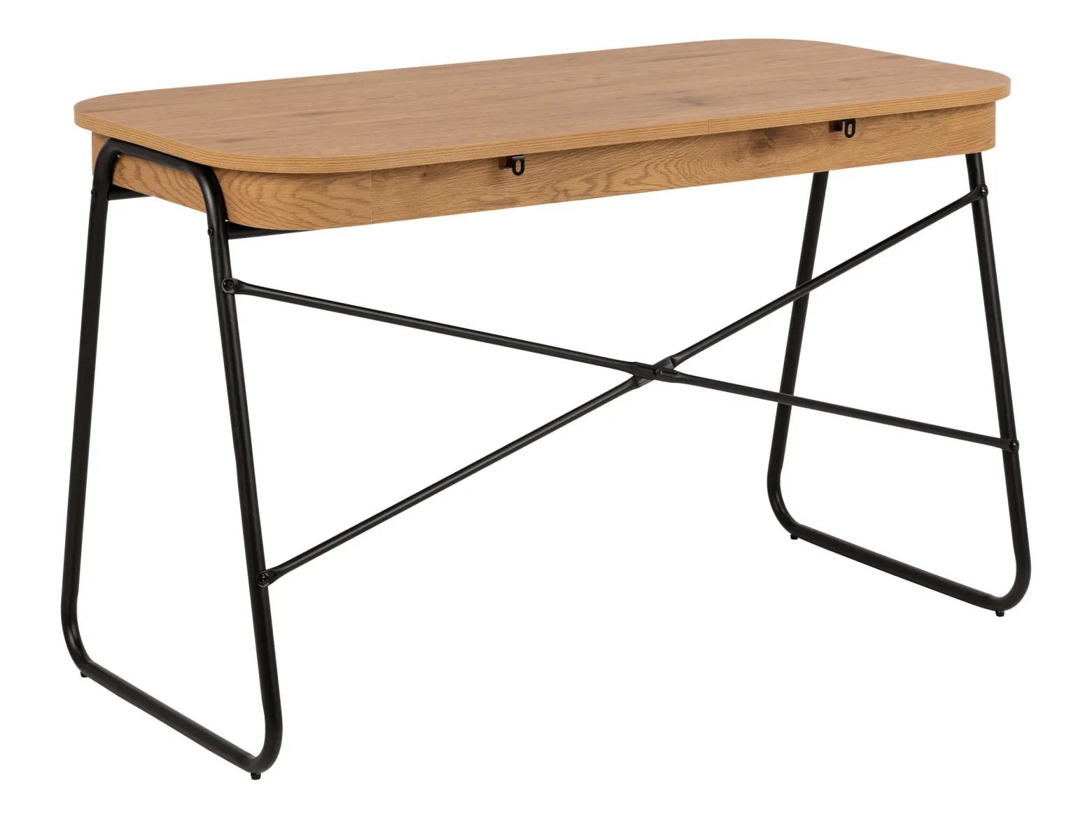 Biurko RAVEN Oak 120 cm loftowe z szufladami