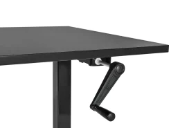 Biurko regulowane manualnie 120x72 cm czarne