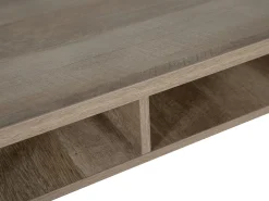 Biurko 120x60 ciemne drewno industrialne