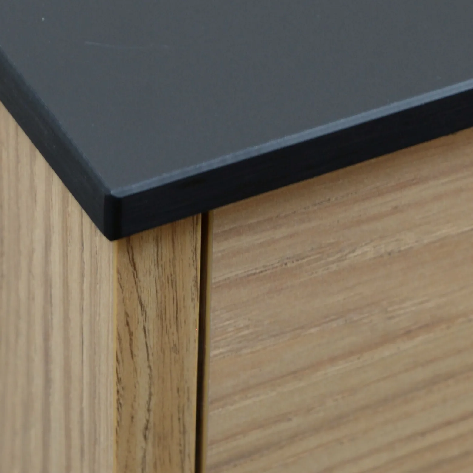 Blat łazienkowy HPL do szafki 40cm 41×49cm Black Mat (0190AF)