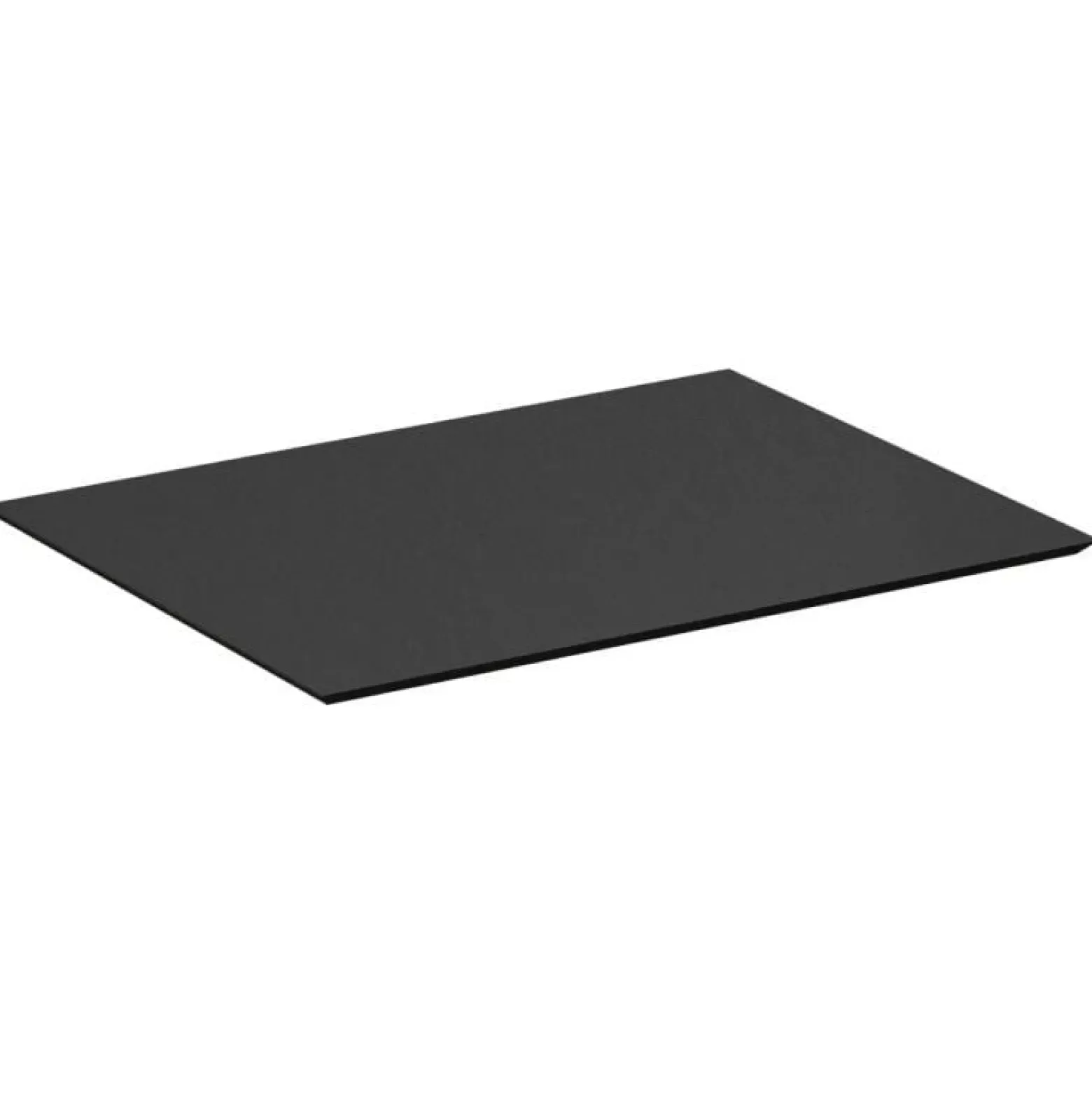Blat łazienkowy kompaktowy 60 cm czarny z fazą 45°