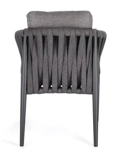 Bolzano Juno Krzesło ogrodowe 63x60 antracytowe aluminium