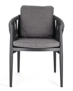 Bolzano Juno Krzesło ogrodowe 63x60 antracytowe aluminium