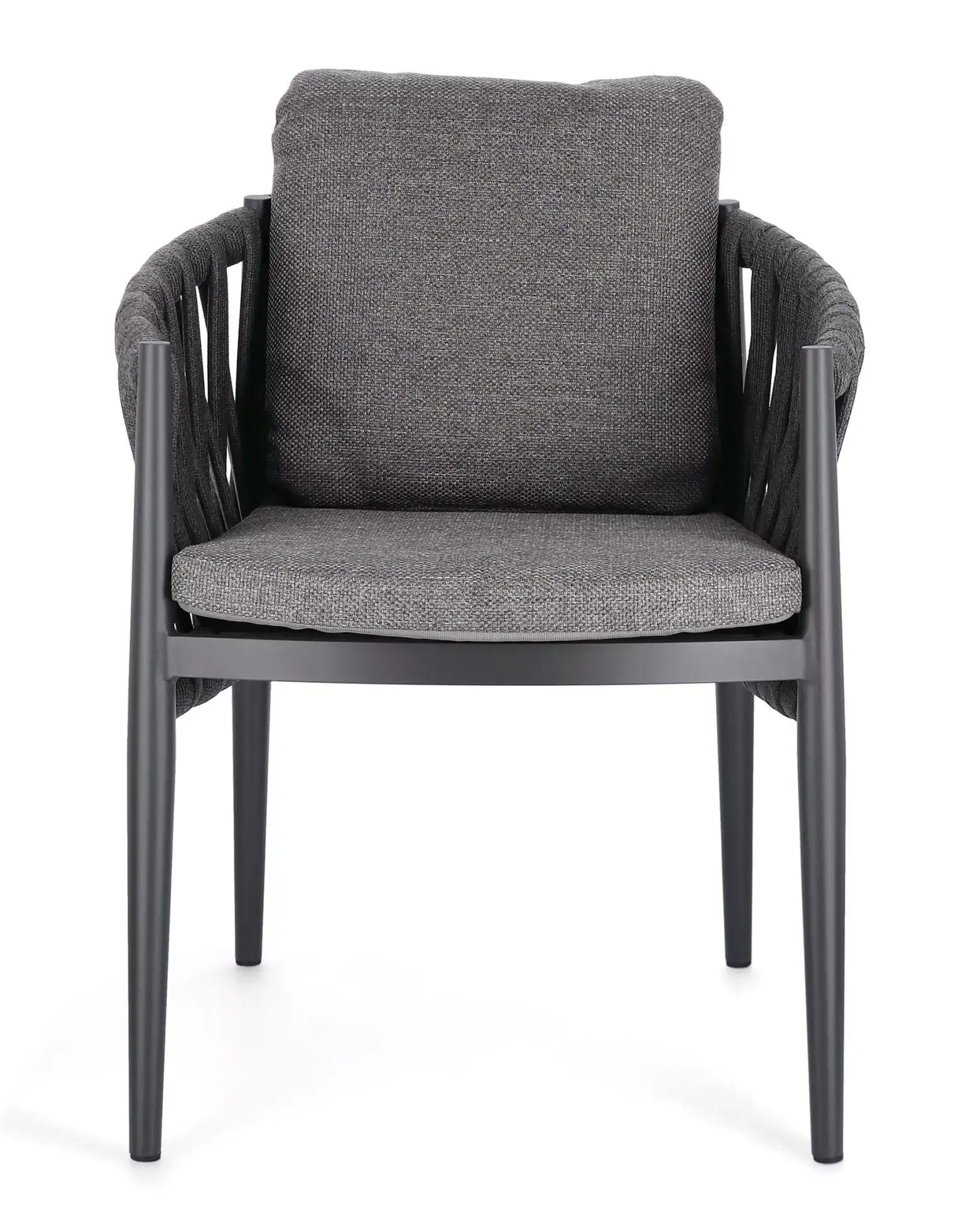 Bolzano Juno Krzesło ogrodowe 63x60 antracytowe aluminium