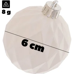 Bombki Choinkowe Nietłukące Ozdoby Świąteczne Zestaw 6x