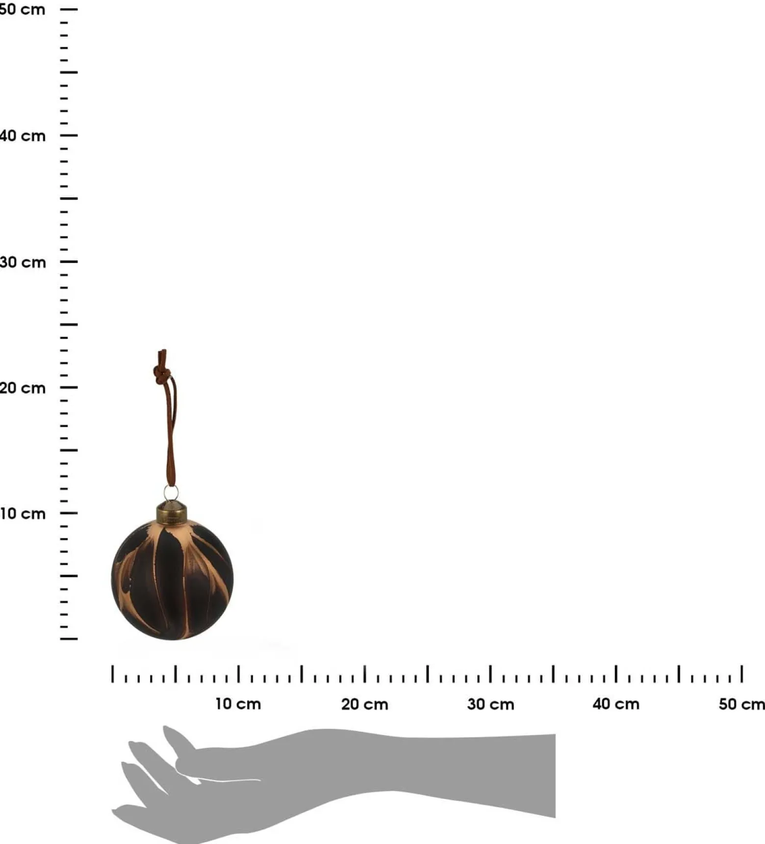 Bombki choinkowe szklane imitacja Marmuru 8cm - 12 szt