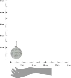 Bombki choinkowe zdobione świąteczne 7 cm - 12 szt