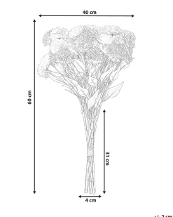 Bukiet sztucznych kwiatów 60 cm różowy
