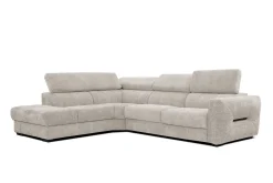 CALVERA Sofa narożna 5 osobowa lewa, ecru