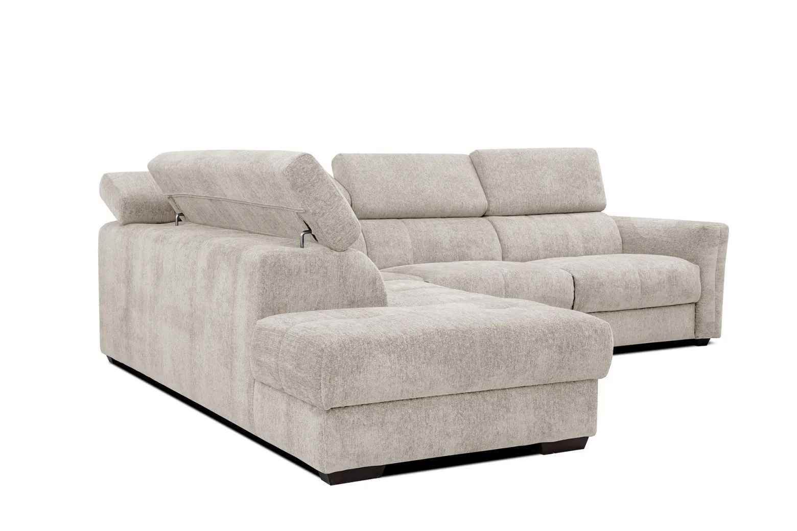 CALVERA Sofa narożna 5 osobowa lewa, ecru